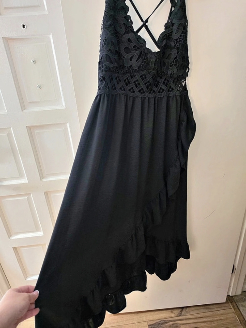 Shein Black Lace Mini Dress Size 3X Like New